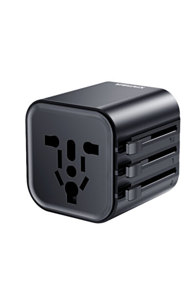 Remax Φορτιστής ταξιδιού 2500W EU/UK/US/AU μαύρος CM01 Universal
