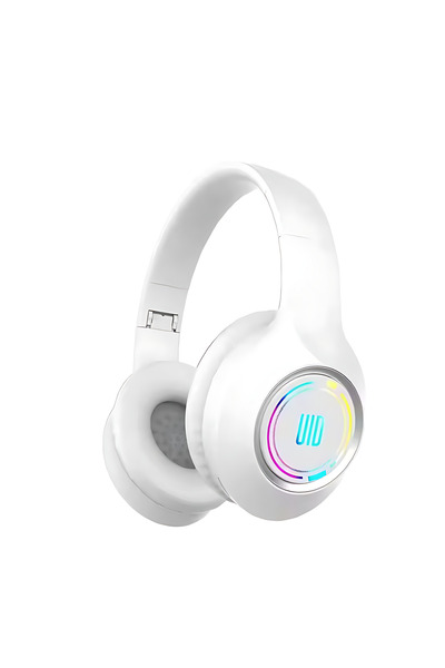 OEM Ασύρματα / ενσύρματα On-Ear ακουστικά με RGB φωτισμό και 12 ώρες λειτουργ...