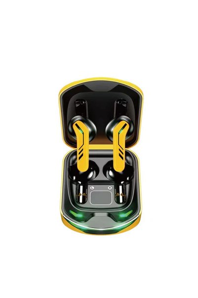 OEM Wekome TWS-VA07 Bluetooth Gaming Earbuds με θήκη φόρτισης - κίτρινα