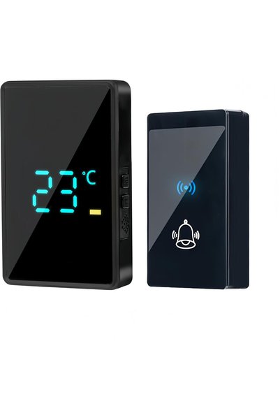 Generic جرس باب لاسلكي، مقاوم للماء بتصنيف IP67، يعمل بمدى يصل إلى 300 متر مع...