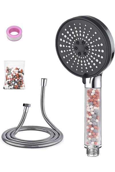 Generic Filtered Shower Head With Handheld, High Pressure, 3 Spray Mode Ionic...