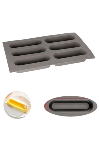 OEM Φόρμες ψησίματος σιλικόνης οβάλ 29.5x17x3 εκ. Kmt Style 2416120