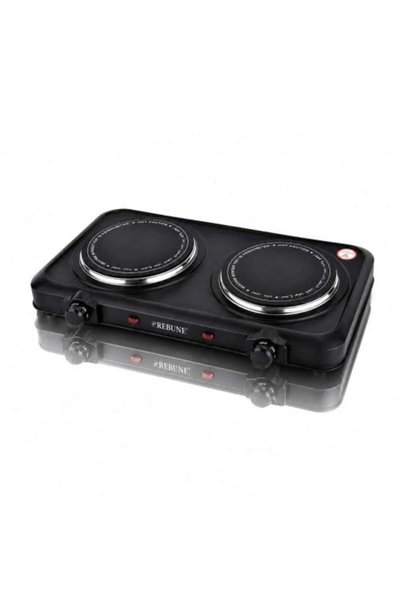 rebune Electric ceramic double burner stove 2000W