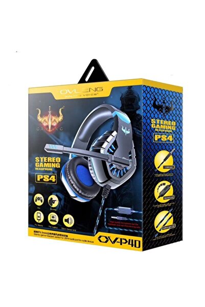 OEM Ενσύρματα Gaming ακουστικά Over-Ear με LED φωτισμό OVLENG P40