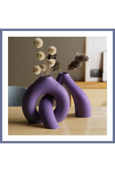 Generic Brand Vază interconectabilă cu imprimeu 3D – Vază decorativă intercon...