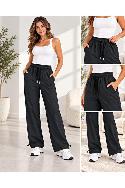 AQE FASHION Γυναικείο παντελόνι με ψηλή μέση, αδιάβροχο, ελαστικό, ρυθμιζόμεν...