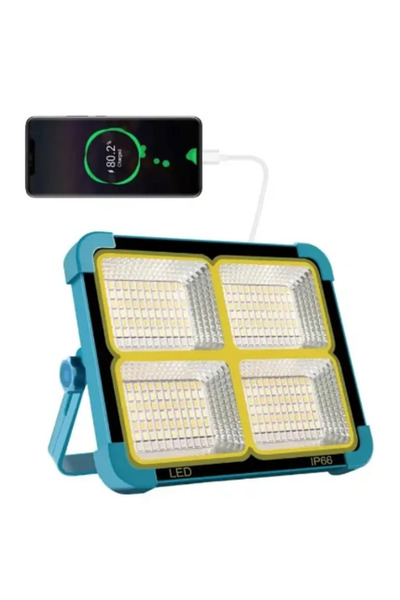 XL Lampă solară LED reîncărcabilă, portabilă și impermeabilă, cu panou detașabil