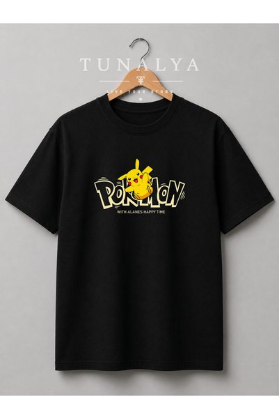 PANDORICA Tunalya Pokemon Special Design Printed Unisex Premium Cotton Anime T-Shirt