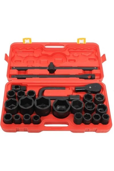 OEM Σετ καρυδάκια 26 τεμάχια 3/4” και 1”με καστάνια σε βαλιτσάκι μεταφοράς