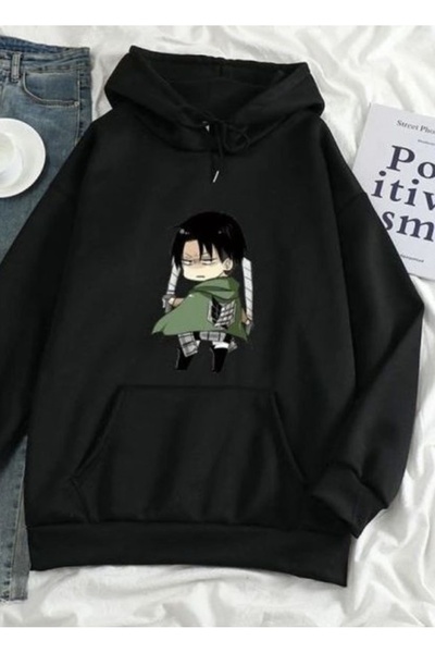 Vordevia Attack on Titan Levi Ackerman Printed Cotton 3 Thread Threaded Overs...
