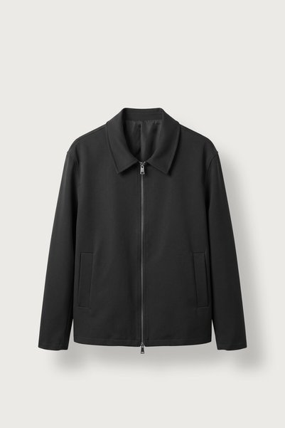 ablukaonline Erkek Relax Fit Premium Kalın Gabardin Ceket Siyah