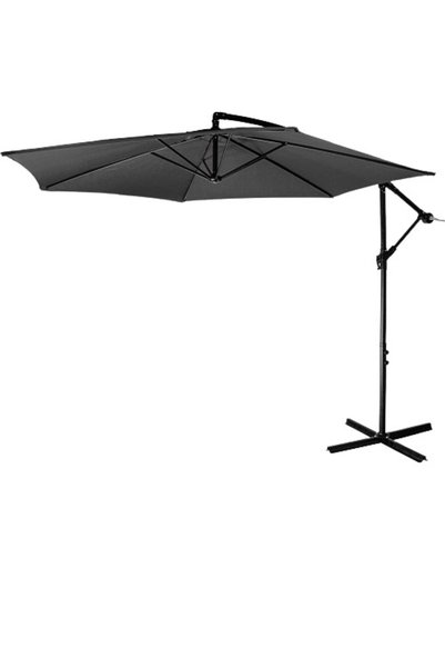 STILISTA Umbrela de soare cu diametru 300 cm, antracit