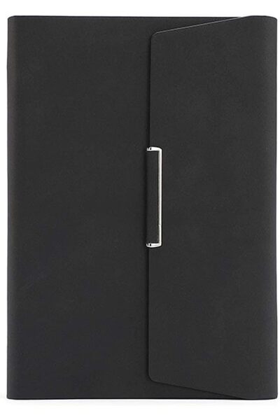 Generic A5 3-Folds Loose-Leaf Notebook Business Office Diary 235 * 175mm (Black)