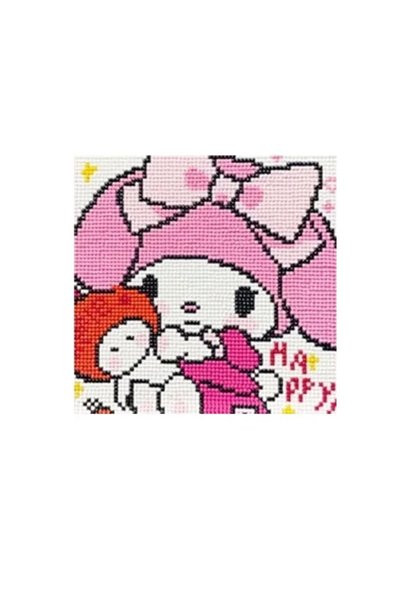 OEM Εκπαιδευτικό παιχνίδι Framed Diamond Painting 50x40 εκ. BK-50105 σε ροζ χ...