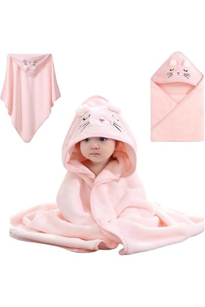 Generic Baby Hooded Towel, Baby Essentials Towels for Boy and Girl with 80 x ...
