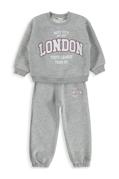 Civil Girls London tiskani trenerka za uzrast 2-5 godina - siva