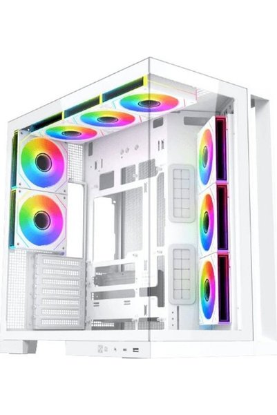 Xigmatek Κουτί ATX - Aqua 7 Arctic - 8 Ανεμιστήρες ARGB, USB-C - (EN49033)