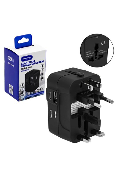 OEM Πολυλειτουργικός αντάπτορας πρίζας από Universal σε Universal με 1 θύρα U...