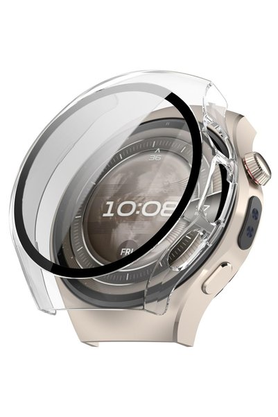 XGSM Carcasă 2 în 1 + Sticlă securizată pentru Huawei Watch 5 42mm, Transparentă