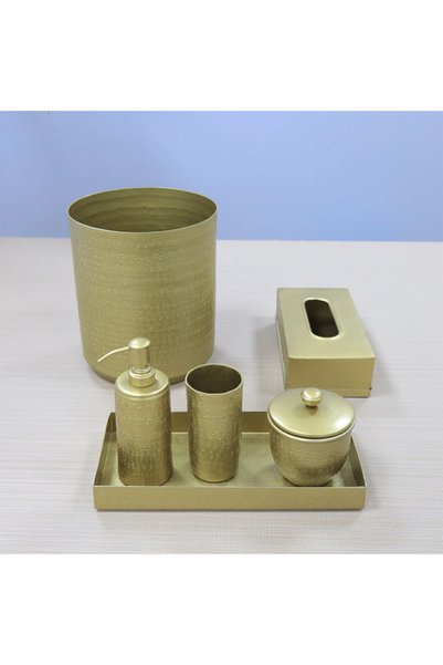 Generic Luxury Bathroom Accessories Set Stainless Steel Brushed Gold 6 Pieces...