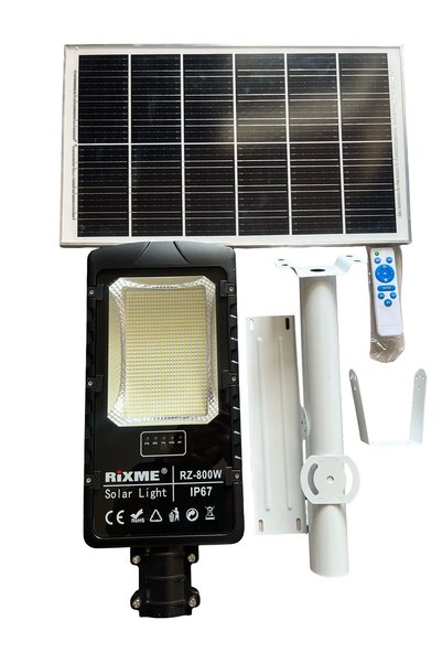 OEM Ηλιακό φωτιστικό δρόμου LED με ηλιακό πάνελ και τηλεχειριστήριο IP67 Rixm...
