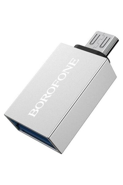 OEM Μετατροπέας Micro USB σε USB-A - USB 3.0, OTG, ταχύτητα έως 5Gbps - ασημί...