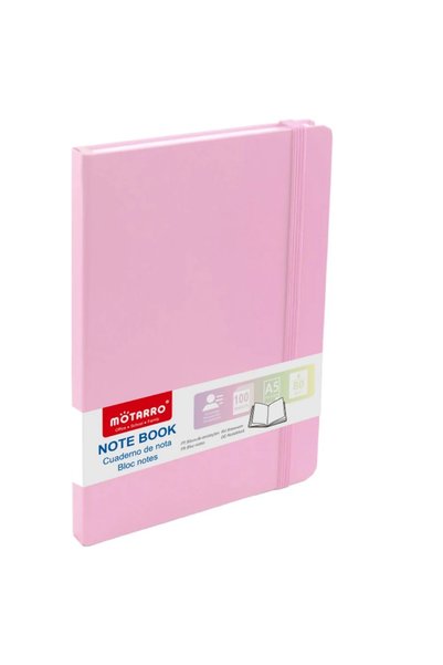 OEM Σημειωματάριο Motarro 21×14.5 εκ. ροζ A5 100 φύλλων MU069-1