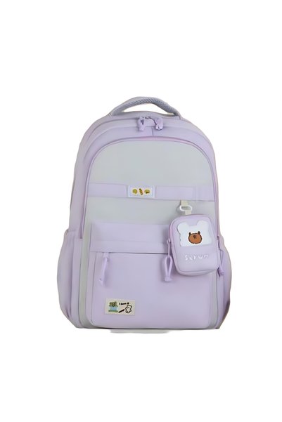 OEM Παιδικό σακίδιο πλάτης με θήκες 48x32x18 εκ. λιλά 5095