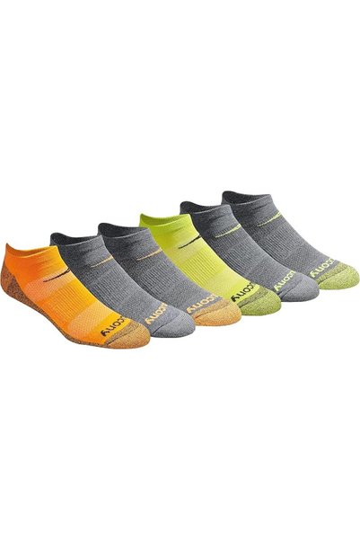 SAUCONY Pack of Breathable Mesh Socks in Multiple Colors for Men with a Comfo...