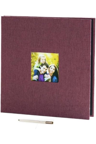 Generic Large Photo Album Self Adhesive with Picture Display Window, DIY Scra...