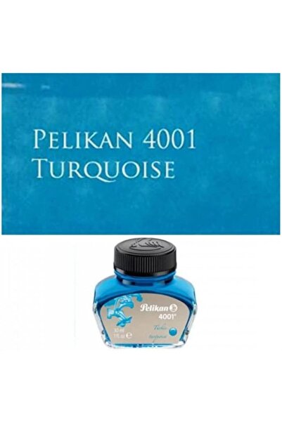 Pelikan حبر معبأ في زجاجات للأقلام الحبرية، لون فيروزي، 30 مل، قطعة واحدة (31...