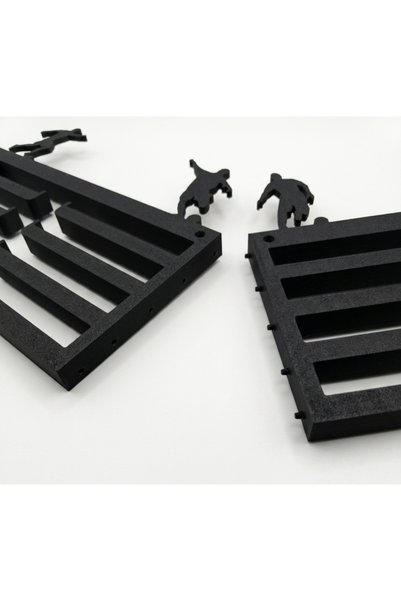 OEM Suport pentru medalii Fotbal, 16 brate, 50 x 17.7 cm, 2 piese cu imbinare mecanica