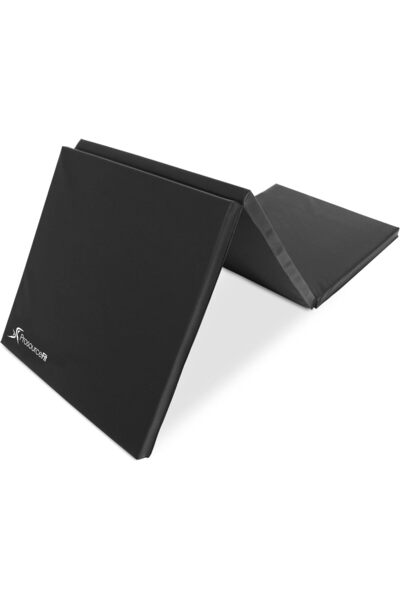 Generic ProsourceFit Tri-Fold Folding Thick Exercise Mat 6’x2’ with Carrying ...