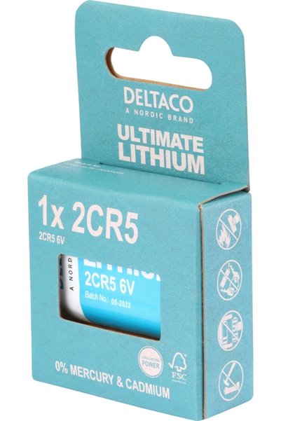 OEM Μπαταρία λιθίου 6V 2CR5 1 τεμάχιο οικολογική FSC συσκευασία ULT-2CR5-1P D...