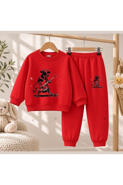 playwear Timski dres sa gitarom i kravom, za devojčice i dečake, s okruglim i...