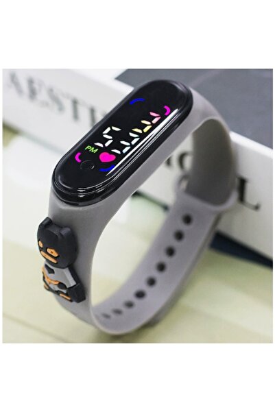 BANDAI 1 قطعة ساعة إلكترونية جديدة بتصميم كرتوني لشخصيات المنتقمون مع إضاءة L...