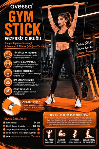 AVESSA Gym Stick Spor Aleti Gym-100