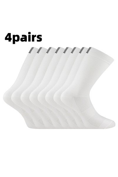 Choice White 4 pairs 4 Pairs of Men and Women's Compression Sports Socks for ...
