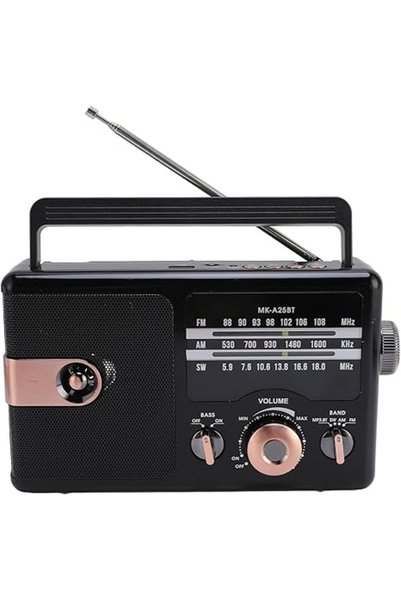 OEM Επαναφορτιζόμενο ραδιόφωνο ρετρό FM/AM/SW με Bluetooth, USB, κάρτα μνήμης