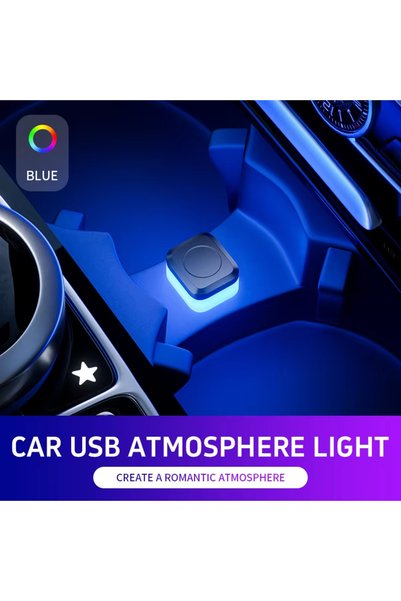 Choice Blue 1x Car USB LED Light Mood Lamp Plug Play Universal LED Interior A...