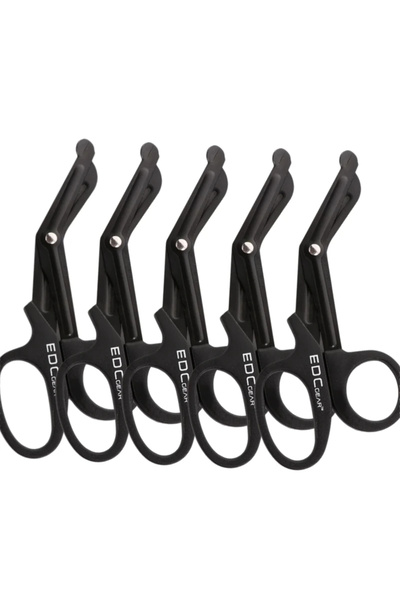 Choice 5PC Black 5/2/1PCS Medical Rescue Scissors Plastic Handle Stainless St...