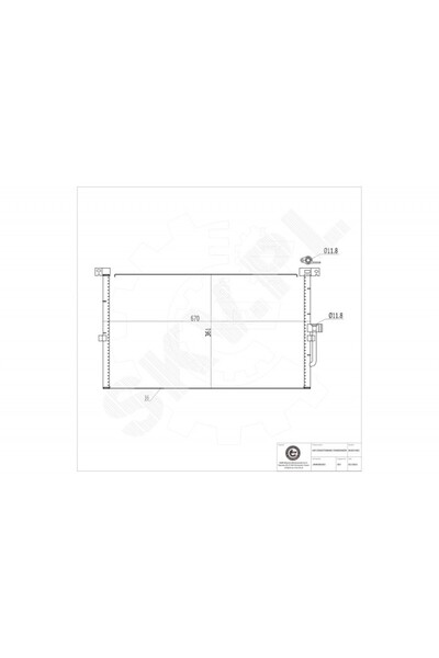 ESEN SKV Radiator climatizare Land Rover Range Rover III cu uscător JRW000020