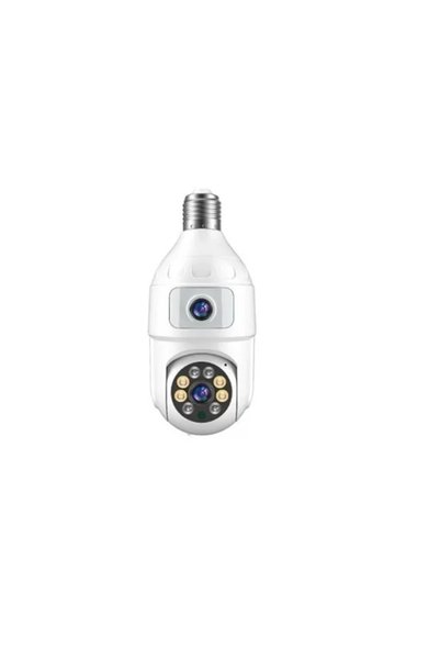 OEM Διπλή κρυφή κάμερα WiFi λάμπα Jortan JT-9696 σε λευκή χρώμα