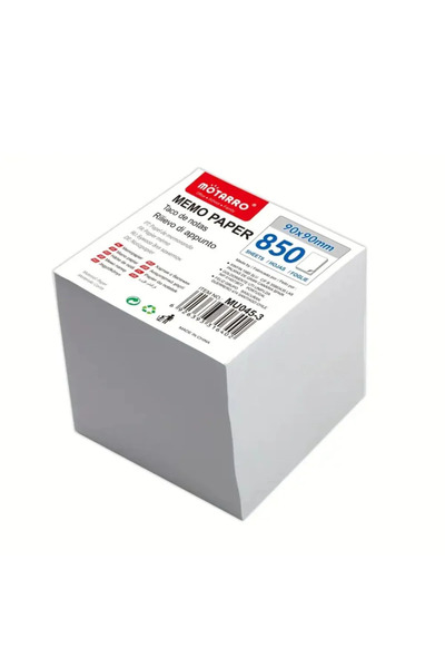 OEM Κύβος σημειώσεων 90x90mm λευκό - 850 φύλλα (1 τεμάχιο)