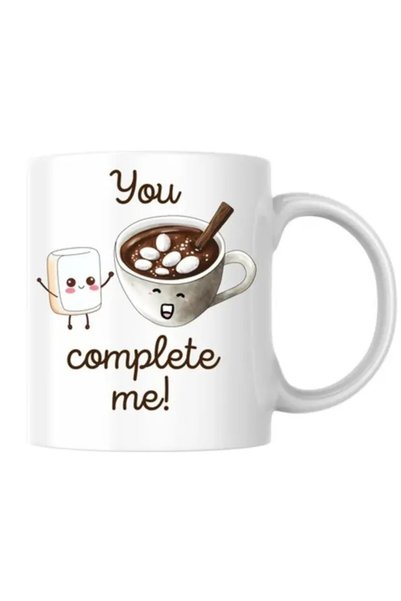 INOVATIX Personalized mug "You complete me" v7, Dragobete/Valentine's Day, wh...
