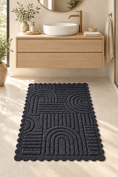 ALANUR Bodrum Tufting Cotton Handmade Braided Mat 113 (80 X 135 cm)