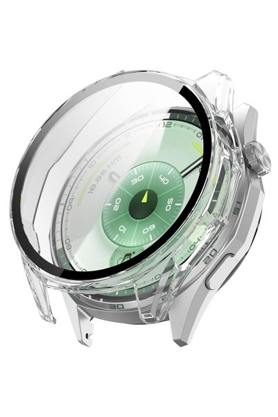 XGSM Carcasă 2 în 1 + Sticlă securizată pentru Huawei Watch GT 6 46mm, Transp...