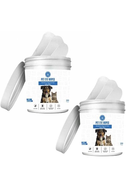 StarDotHash Pet Eye Wipes for Dogs & Cats 400 Pcs | Tear Stain Remover & Eye Cleaner | Removes Eye Crust Eye Discharge | Gentle Hypoallergenic Dog Wipes