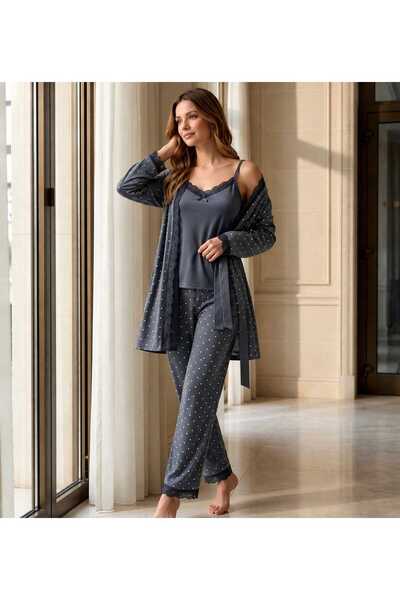 Pijamoni Warm and Luxurious French Velvet Soft 3-Piece Pajama Set