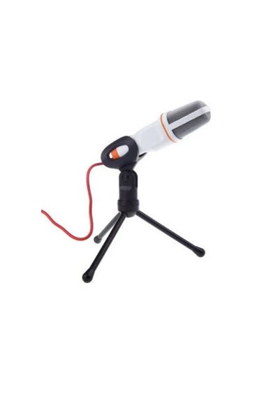 OEM Πυκνωτικό μικρόφωνο 3.5mm επιτραπέζιο για φωνητικά CTK-SF-666 σε λευκό χρώμα
